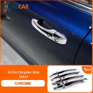 4PCS Chrome Door Handle Covers Handle Cover Trim For Chrysler 300/ Journey 11-20 - Picture 1 of 11
