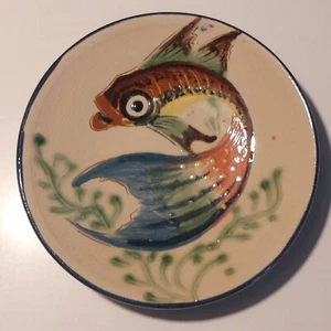 + Wandteller Puigdemont - bunter Fisch - vintage Design, Spanien, 60er, 18 cm + - Bild 1 von 4