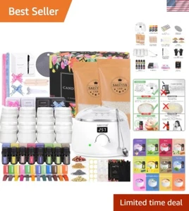 Complete Candle Making Kit with LED Melting Pot - Perfect Home Craft for Adults - Picture 1 of 9