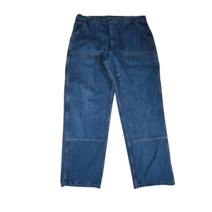 Pantalones de mezclilla utilitarios Carhartt B273-DST para hombre 38x30 (36x31) doble rodilla sueltos ajuste original - Imagen 1 de 13