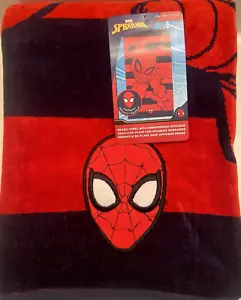 Marvel Spider-Man Beach Towel 34''x63'' with Embroidered Applique - Picture 1 of 2