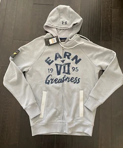 Under Armour Project Rock Mens Small Heavyweight Full Zip Hoodie 1370456 011 New - Picture 1 of 5