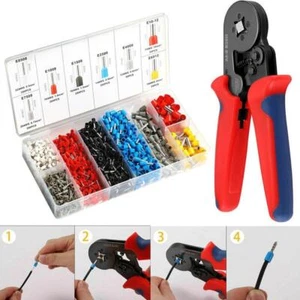 Ferrule Crimping Tool Kit Wire Terminals Crimping Tools Q1 Wire уб N8M8 V8C K2U2 - Bild 1 von 12
