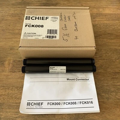 Chief Fusion Tilt Or Fixed Wall Mounts 8 Inch FCK008 Connector Kit 37-42” Screen - Image 1 of 4