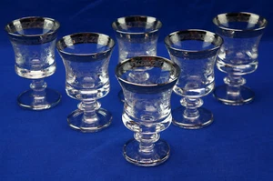 Banda Platino UNK13598 (6) Jerez/Licor Cóctel, 3 3/4" x 2 1/2" - Imagen 1 de 10