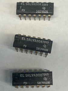 3 Piezas Original Texas Int. SN7440N 7440N 7440 14P DIP IC Nuevo Stock Antiguo EE. UU. - Imagen 1 de 1