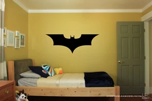 Calcomanía artística de vinilo de pared con logotipo de Batman colores 36""x13 - Imagen 1 de 3