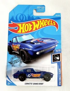 Coches Hot Wheels 2019 - Corvette Grand Sport 233/250 - equipo de carreras HW 9/10 - 1:64 - Imagen 1 de 2