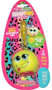 Llavero YOYO Squishypods Smiley Face Emoji bálsamo labial - sabor chicle - Imagen 1 de 2