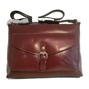 Patricia Nash Kirby Britisch Hellbraun Leder Umhängetasche Handtasche Tasche, 12x9,5x4", Neu - Bild 1 von 12