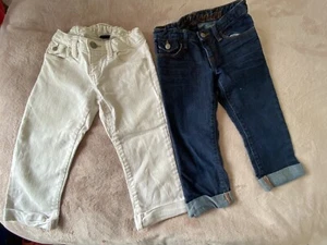 EUC GAP KIDS GIRLS 2 DENIM CAPRIS SZ 7 REG - Picture 1 of 6