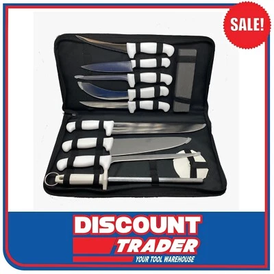 JumpOn JOKS10 Professional Butchers Knife Set In a Carry Case 10 Piece - image 1 of 2