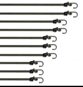 Assorted Sizes - Bungee Cords with Hooks Heavy Duty Outdoor - Multi-Pack - Picture 1 of 6