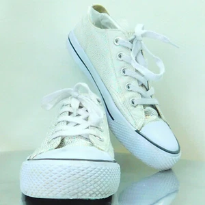 Airwalk Schuhe Schnürschuhe Holo Spectrum Einhorn Vegan Low Top Tie Sneaker Damen 7,5 - Bild 1 von 9