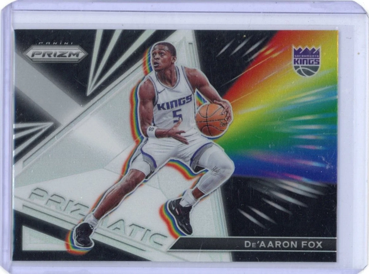 De'Aaron Fox 2021-22 Panini Prizm Prizmatic Silver Prizm #24 Sacramento Kings