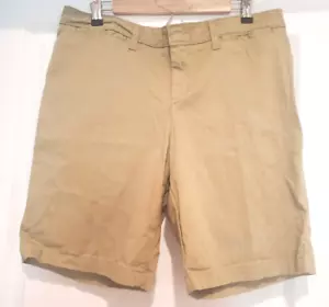 Dickies Relaxed Fit Damengröße 14 Shorts braun vorne flach Wandern Arbeit Golf - Bild 1 von 10