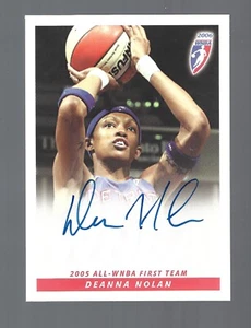 Deanna Nolan AUTOGRAPH Detroit Shock 2006 WNBA Rittenhouse AUTO Basketball Card - Bild 1 von 2