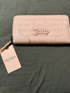 Juicy Couture Pink Diamond Mother’s Day Gothic Logo Large ZA Wallet NWT - Picture 1 of 4