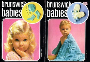 Brunswick Babies Kids  Baby Knitting Pattern Book 1980 Vintage Baby Girls Boys - Picture 1 of 9
