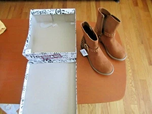 Brash Taylor Stiefel Cognac Reißverschluss Größe 3 Jugend oder Damen Größe 3 - Bild 1 von 6