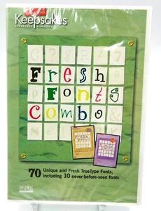 Creating Keepsakes Scrapbook Magazine Designer PC Software Fresh Fonts Combo CD - Picture 1 of 4