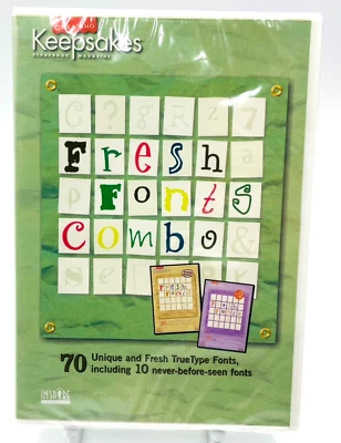 Creating Keepsakes Scrapbook Magazine Designer PC Software Fresh Fonts Combo CD - Image 1 of 4