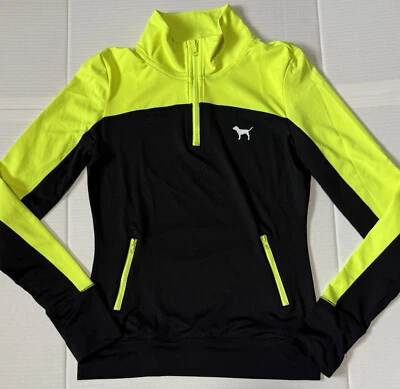 PINK ULTIMATE Victorias Secret - Top deportivo elástico con cremallera 1/2 para mujer - X-Pequeño Foto 1 de 4