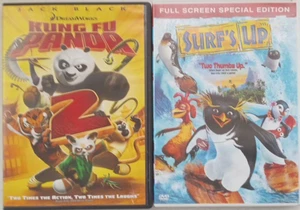 Kung Fu Panda 2 And Surf's Up, Two Kids DVDs, Family, Animation, Children - Picture 1 of 14