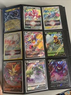 Huge Binder Lot 396 Pokemon WOTC VTG Base Set, Full Art, Ex, V, VMax, Jumbo Card - Image 1 of 4