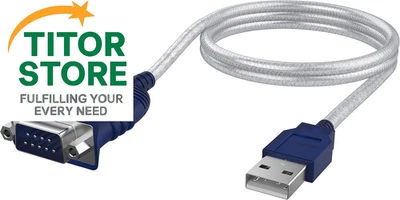 Cable convertidor SABRENT USB 2.0 a serie (9 pines) DB 9 RS 232, 2,5 PIES  Foto 1 de 4