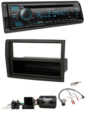 Kenwood Bluetooth USB CD Lenkrad DAB Autoradio für Fiat Ducato 2012-15 schwarz - Bild 1 von 4