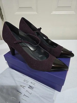 NUEVO Tacones Stewart Weitzman Gosebump negros. Talla 12 Mediana Foto 1 de 4