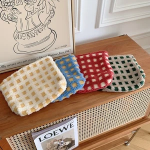 Large Fluffy Travel Toiletry Wash Bag Make Up Cosmetic Case vibrant girls pouch - Picture 1 of 9