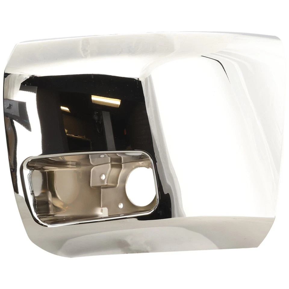 Торцевой колпак бампера для 2007-2013 Chevrolet Silverado 1500 передний левый хромированный - Изображение 1 из 1