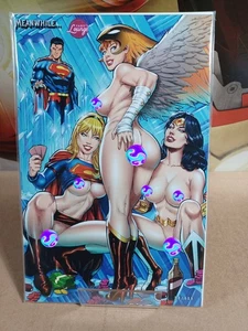 Faro's Lounge Strip Poker Full N Wonder Woman Supergirl Hawkgirl Totally Rad TRC - Imagen 1 de 3