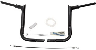 Fat Baggers 1-1/2 pulgada. Kit de manillar superior puntiagudo de instalación EZ - negro 809112-B Foto 1 de 3