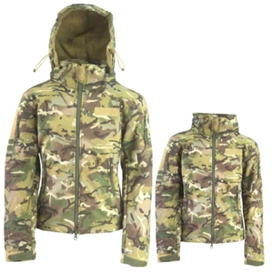KombatUK Kids Childs Patriot Tactical Storm Proof Soft Shell Jacket in BTP Camo - Picture 1 of 5