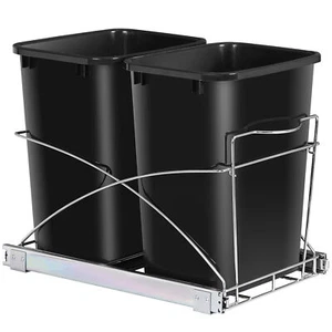 Cubo de basura extraíble cocina debajo del gabinete contenedor de basura deslizable - Imagen 1 de 18