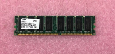1 X 512MB SAMSUNG PC-2700 DDR-333 NON-ECC MEMORY RAM M368L6423FTN-CB3 - Image 1 of 2