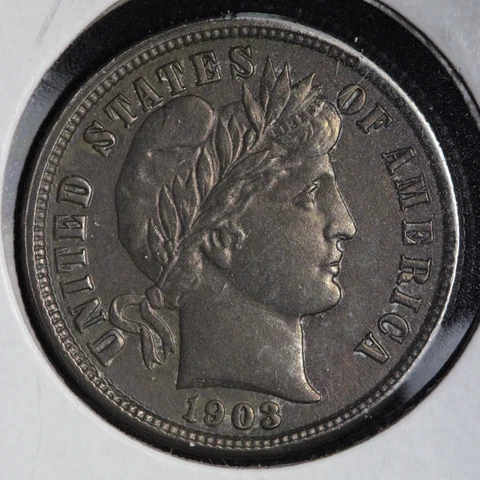 1903-O Barber Silver Dime CHOICE UNC *UNCIRCULATED* MS E526 YBM Cover