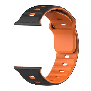Waterproof Soft TPU Rugged Sport Band for iWatch Series 10 9 8 7 6 5 4 3 2 1 SE - Picture 1 of 15