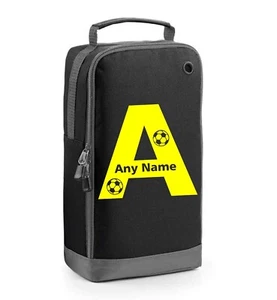 Football Letter Name Print Personalised Sports Shoe Football Rugby Boot Bag Gift - Picture 1 of 13