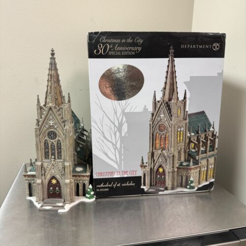 Department 56 Cathedral Of St Nicholas Christmas in the City #59248Se w/ Box Ltd