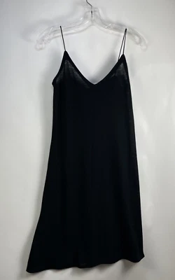 Vtg 90s Strappy Black Knit Mesh Cocktail Mini Dress Size XS Wool Open Knit - Image 1 of 4