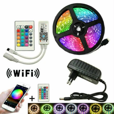 5050 LED Strip light WIFI RGB RGBW LED Strip Light + WIFI RF Controller + Power - Image 1 of 4