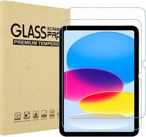 2 Tempered Glass Screen Protector For Apple iPad 10th 9th 8th 7th 6th Gen Air - Picture 1 of 13