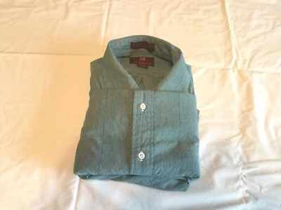 Camisa de vestir Nordstrom para hombre 17-34 calce clásico verde a cuadros cuello botón algodón5 Foto 1 de 4