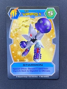 DT-15 Starmon Digimon Card D-Tector Series 1 2002 Bandai - Bild 1 von 2