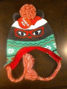 Ugly Cat Pullover Ohrenklappe Weihnachten Strickmütze Erwachsene Einheitsgröße mit Etikett - Bild 1 von 2