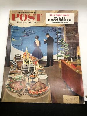 The Saturday Evening Post February 20 1960 Scott Crossfield Feature, Newsstand - Image 1 of 4